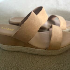 Brand new espadrille platform sandals.